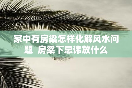 家中有房梁怎样化解风水问题  房梁下忌讳放什么