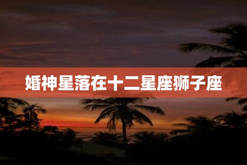 婚神星落在十二星座狮子座