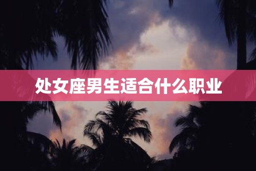 处女座男生适合什么职业