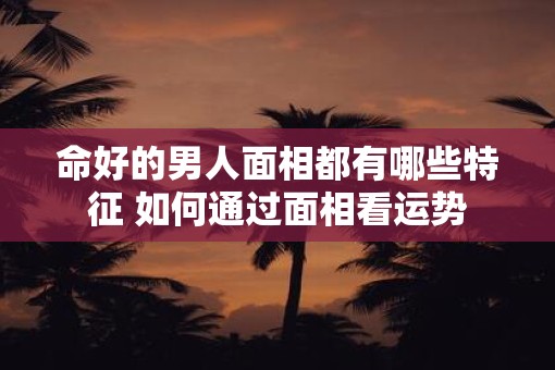 命好的男人面相都有哪些特征 如何通过面相看运势