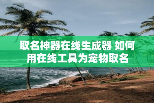 取名神器在线生成器 如何用在线工具为宠物取名