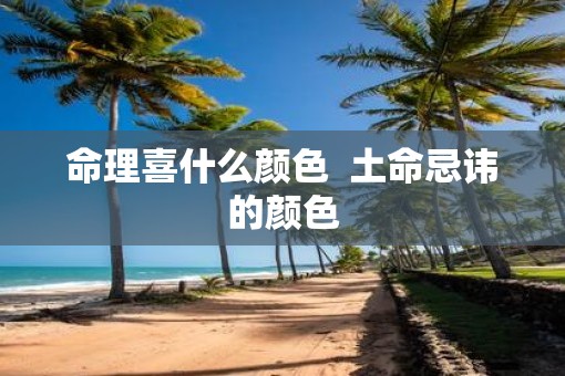命理喜什么颜色  土命忌讳的颜色