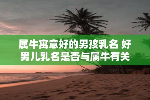 属牛寓意好的男孩乳名 好男儿乳名是否与属牛有关