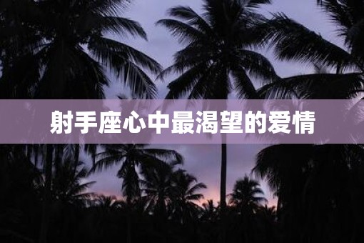 射手座心中最渴望的爱情