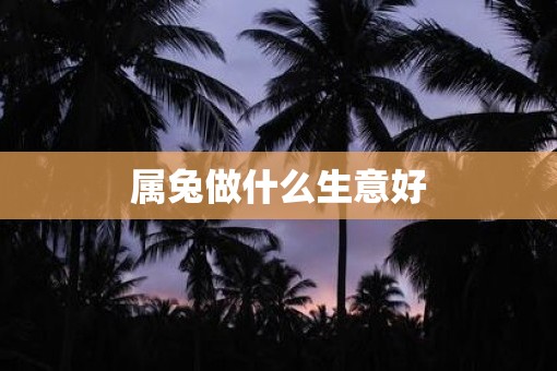 属兔做什么生意好