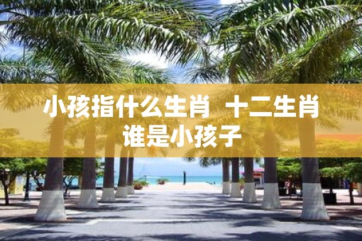 小孩指什么生肖  十二生肖谁是小孩子