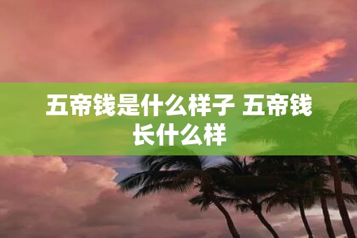 五帝钱是什么样子 五帝钱长什么样