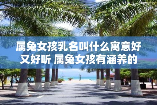 属兔女孩乳名叫什么寓意好又好听 属兔女孩有涵养的名字