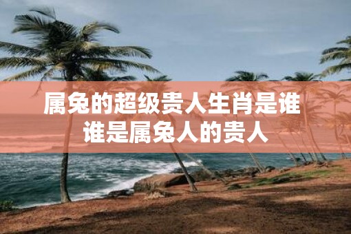 属兔的超级贵人生肖是谁 谁是属兔人的贵人