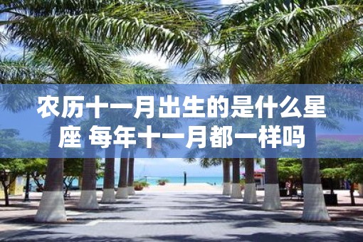 农历十一月出生的是什么星座 每年十一月都一样吗