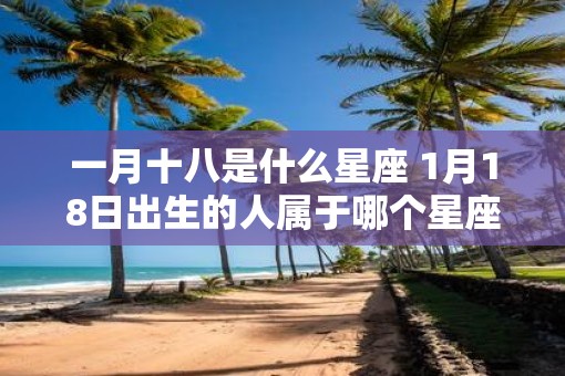 一月十八是什么星座 1月18日出生的人属于哪个星座