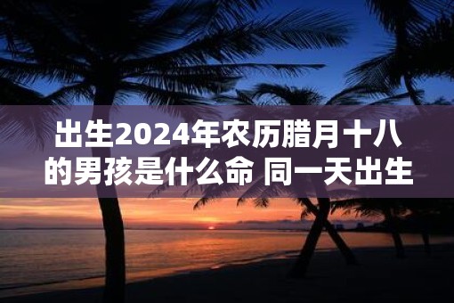 出生2025年农历腊月十八的男孩是什么命 同一天出生的名人有谁 出生2025年农历腊月十八的男孩是什么命 同一天出生的名人有谁