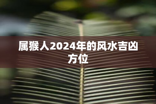 属猴人2025年的风水吉凶方位