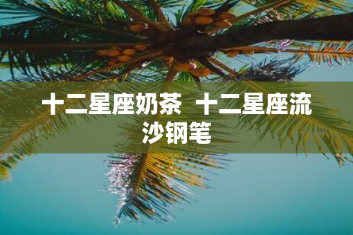 十二星座奶茶  十二星座流沙钢笔