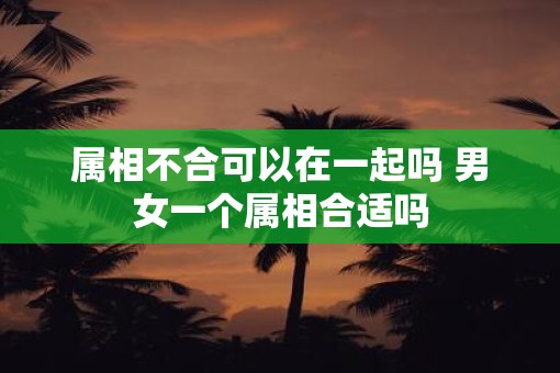 属相不合可以在一起吗 男女一个属相合适吗