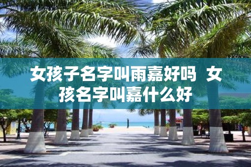 女孩子名字叫雨嘉好吗  女孩名字叫嘉什么好
