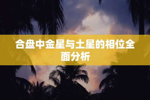 合盘中金星与土星的相位全面分析