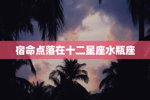 宿命点落在十二星座水瓶座