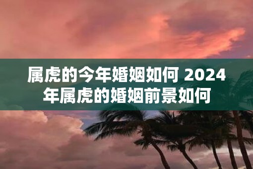 属虎的今年婚姻如何 2025年属虎的婚姻前景如何