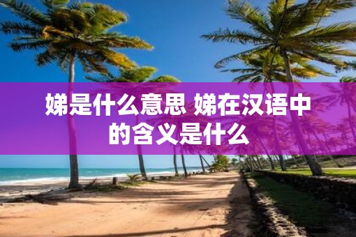 娣是什么意思 娣在汉语中的含义是什么