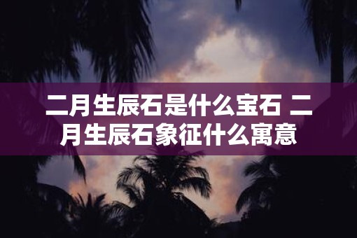二月生辰石是什么宝石 二月生辰石象征什么寓意