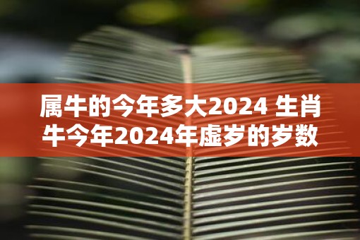 属牛的今年多大2025 生肖牛今年2025年虚岁的岁数