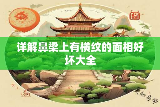 详解鼻梁上有横纹的面相好坏大全