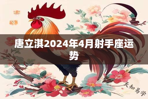 唐立淇2024年4月射手座运势