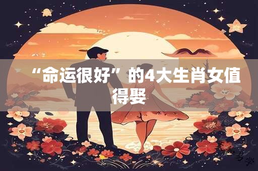 “命运很好”的4大生肖女值得娶