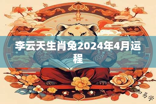 李云天生肖兔2024年4月运程