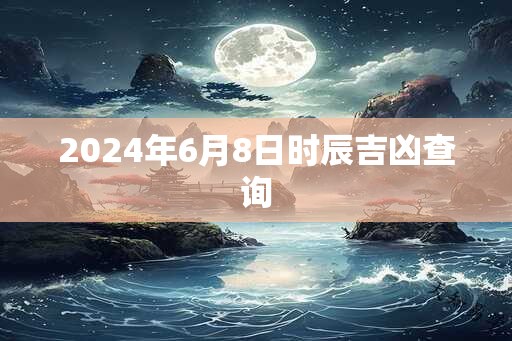 2024年6月8日时辰吉凶查询