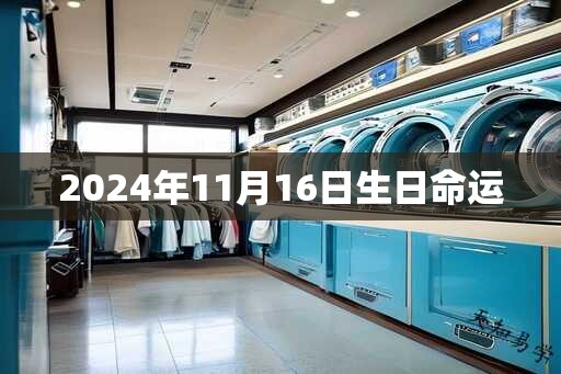 2024年11月16日生日命运