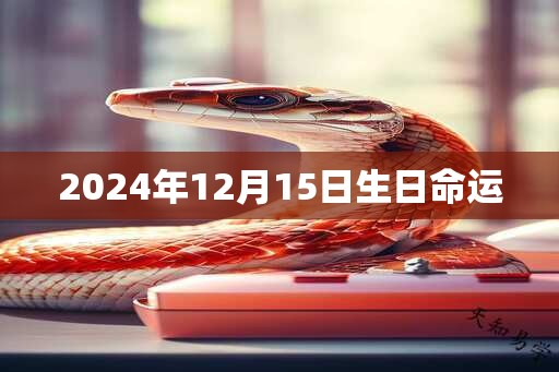 2024年12月15日生日命运