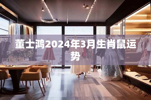 董士鸿2025年3月生肖鼠运势