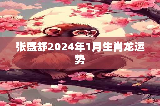 张盛舒2025年1月生肖龙运势