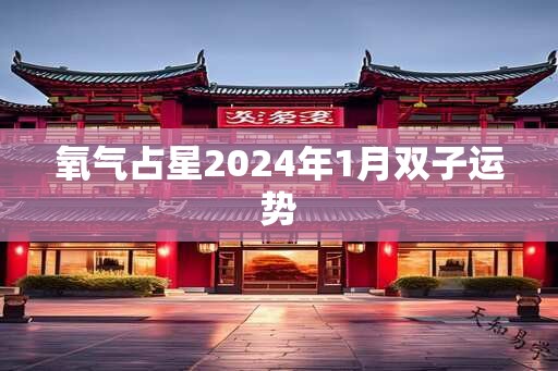 氧气占星2024年1月双子运势