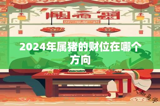 2024年属猪的财位在哪个方向