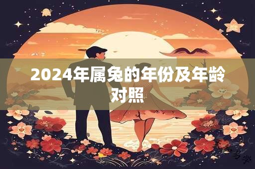 2024年属兔的年份及年龄对照