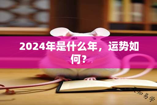 2024年是什么年，运势如何？