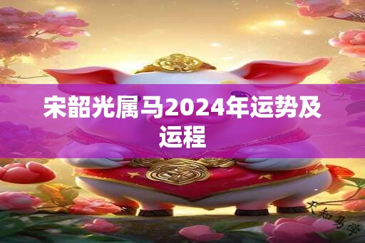 宋韶光属马2024年运势及运程