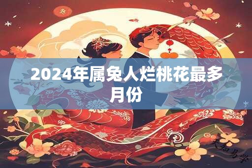 2024年属兔人烂桃花最多月份