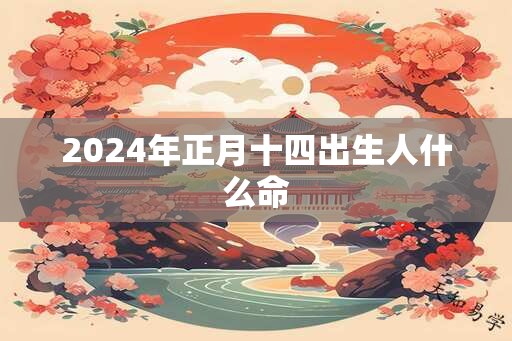 2025年正月十四出生人什么命