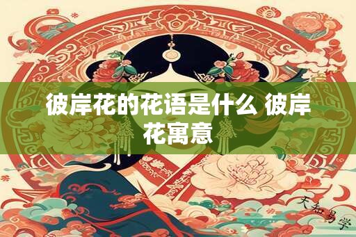 彼岸花的花语是什么 彼岸花寓意