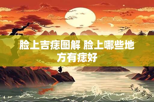 脸上吉痣图解 脸上哪些地方有痣好