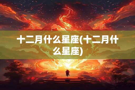 十二月什么星座(十二月什么星座)