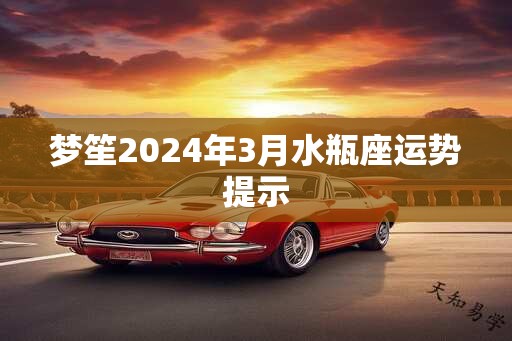 梦笙2024年3月水瓶座运势提示