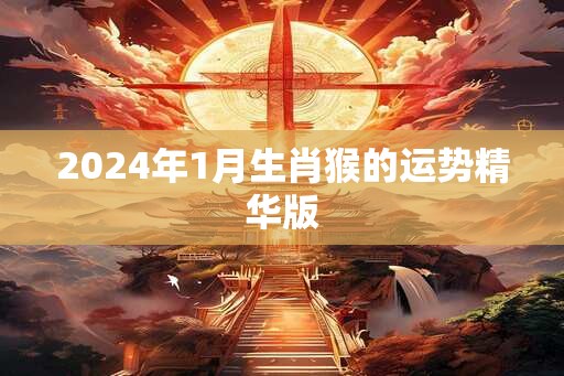 2024年1月生肖猴的运势精华版