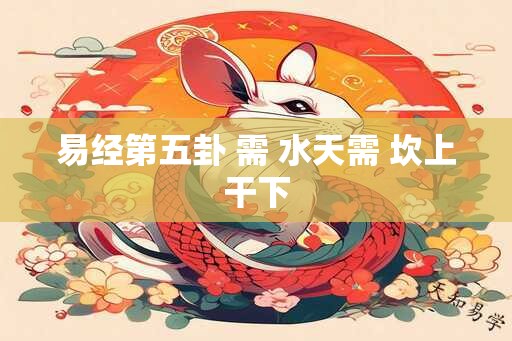 易经第五卦 需 水天需 坎上干下