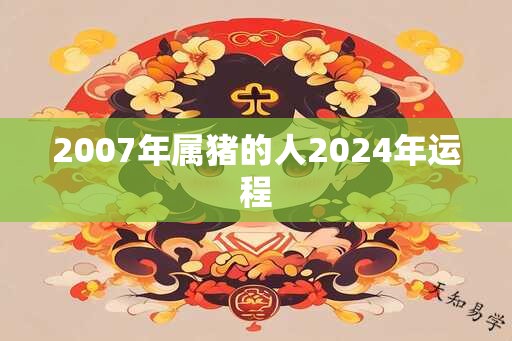 2007年属猪的人2024年运程