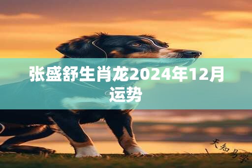 张盛舒生肖龙2024年12月运势